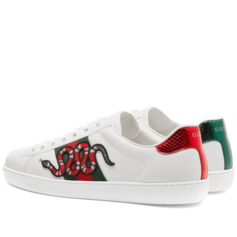 gucci aces snake|gucci ace metallic snakeskin sneakers.